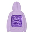 thumbnail image 5 of RTKFRFLM Girls Casual Graphic Hoodie Long Sleeve Hooded Pullover Pullover Top Purple 10-11 Years, 5 of 7