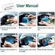 thumbnail image 4 of Película para espejo retrovisor, 4 piezas Película protectora para espejo retrovisor de automóvil Película redonda ajustable 360 para espejo retrovisor de automóvil para automóviles, camiones, furgone, 4 of 5