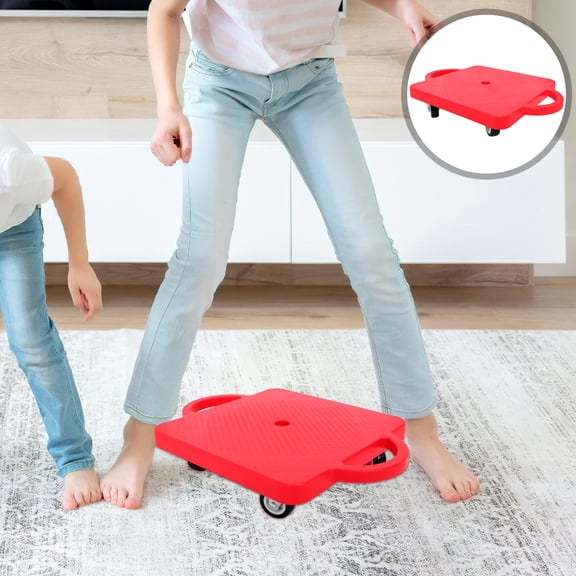 UPOUART Sensory Balance Board for Coordination Development with Swivel Wheel Scooters Board