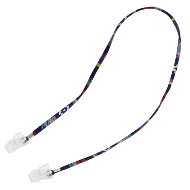 Clip para servilletas, práctico cordón para servilletas, correa para el cuello, porta baberos, clips de fijación para tapas Azul