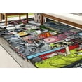 thumbnail image 3 of Abstract Rugs, Modern Rugs, Rugs, Personalized Gifts Rug, Decorative Rug, Trendy Rug, Graffiti Rug, Modern Rug Bath Rug, Banksy Graffiti Rug, 3.3'x9.2' - 100x280 cm, 3 of 8