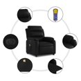 thumbnail image 6 of vidaXL Electric Massage Recliner Chair Black Faux Leather, 6 of 9