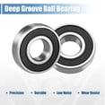 thumbnail image 2 of Unique Bargains Deep Groove Ball Bearing 6003RS Double Sealed, 17mmx35mmx10mm Chrome Steel, 2 of 4