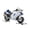 White, variant on 1/6 Scale Large Alloy RC Motorcycle Diecast Model with Ignition, Spray Exhaust & LED Lights, Collectible Remote Control Racing Bike Display Replica Desk Decor for Men (Black)