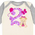 thumbnail image 4 of Inktastic Second Birthday with Cute Puppy and Butterflies Boys or Girls Long Sleeve Baby Bodysuit, 4 of 5