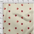 thumbnail image 3 of oneOone Tissu Jersey Viscose Imprimé Fraise par Yard 60 Pouces de Large, 3 of 4