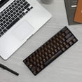 thumbnail image 3 of Amdohai RK61 BT&Wired Clavier Double Mode Rétroéclairage Jaune 61 Touches Mini Clavier Mécanique pour Téléphone/tablette Noir avec Interrupteurs Gateron Rouge, 3 of 7