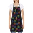 thumbnail image 2 of Fuzoiu Rainbow Snowflake Print Waterproof Apron, Kitchen Apron for Women Men Chef, Apron for Christmas Dinner Party Cooking Baking Crafting House Cleaning Kitchen, 2 of 7