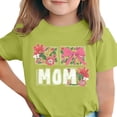 thumbnail image 1 of Zpanxa T-Shirts d'Été pour Filles Imprimé de la Fête de l'Indépendance Col Rond Manches Courtes Haut Polyester Spandex 7-8 Ans, 1 of 6