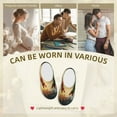 thumbnail image 7 of Yiaed Castle Red Green Sky Dragon Print Slippers Fuzzy Warm Cozy Slippers Non Slip House Slippers For Indoor Outdoor Slippers House Slippers-37/38, 7 of 7