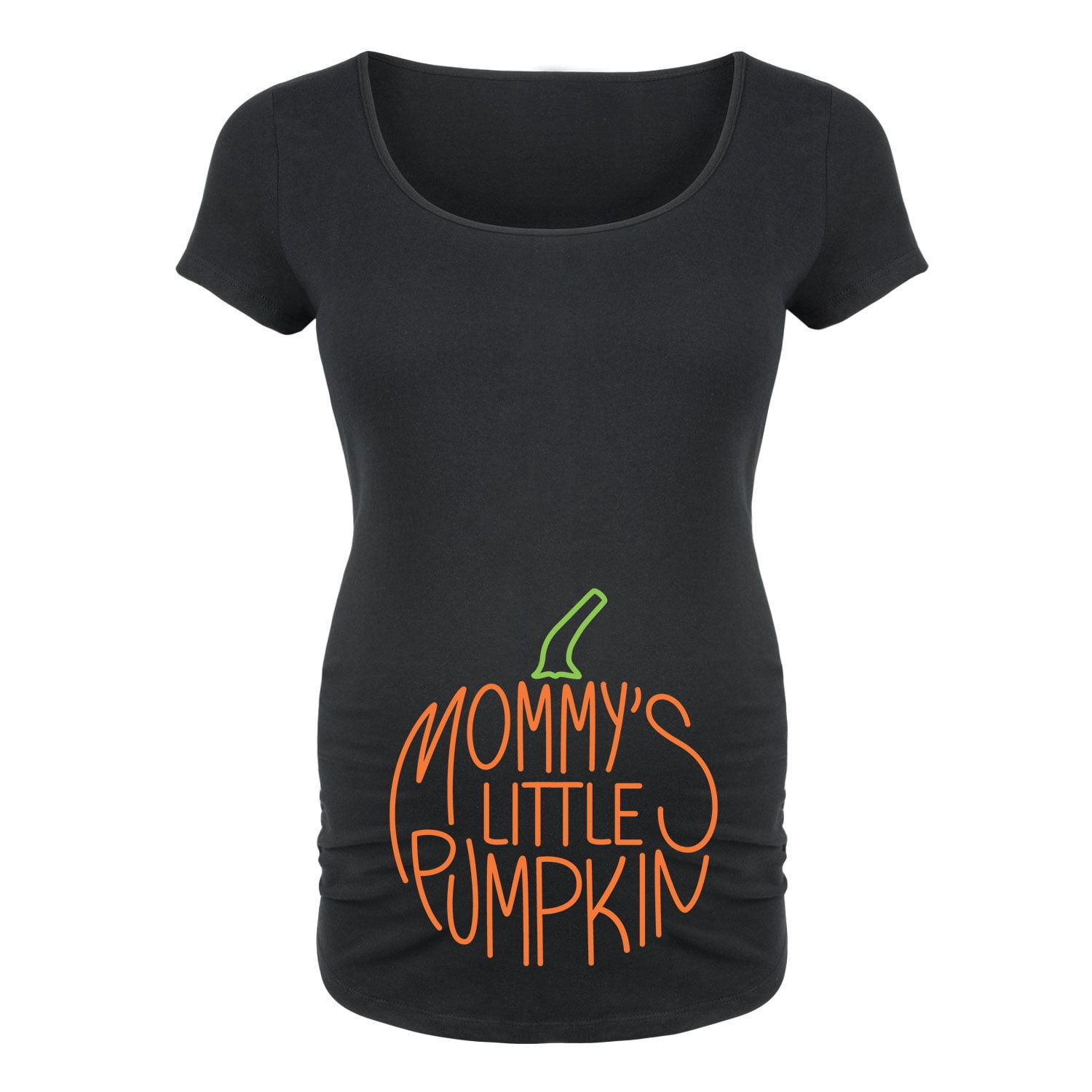 Bloom Maternity - Mommy Little Pumpkin - Maternity Scoop Neck T-Shirt