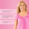 thumbnail image 4 of Exquisite Form Nylon Tricot Flutter Sleeve Short Knee Length Nightgown 30109, 4 of 5