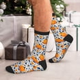 thumbnail image 7 of Rocae Blue Orange Pumpkin fall for Adult Socks Casual Athletic Stretchy Loose Socks for Women Men Non-Slip Middle Tube Socks, 7 of 7