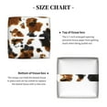 thumbnail image 5 of Rateoe Cow Tie Dye Pattern Tissue Box Cover, Modern Square Decorative Leather Facial Paper Case Organizer Holder Dispenser 5X5X5'', 5 of 7