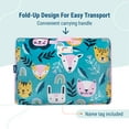 thumbnail image 3 of Wildkin Velour Nap Mat for Toddler Boys and Girls, Daycare and Preschool, Roll-up Design (Party Animal Blue), 3 of 9
