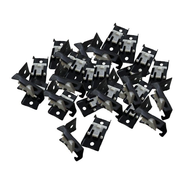 30 piezas de soportes para barras de cortina, soportes para barras, accesorios de fácil instalación para cortinas Negro