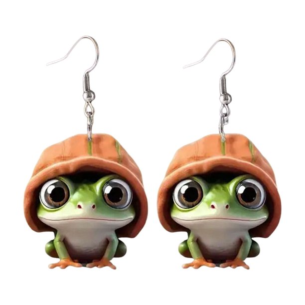 WILLBEST Juego De Aretes Y Collar Para Mujer Pendientes Colgantes Verdes Para Mujer, Pendientes Acrílicos Únicos Y Modernos, Joyería Novedosa Para Mujer