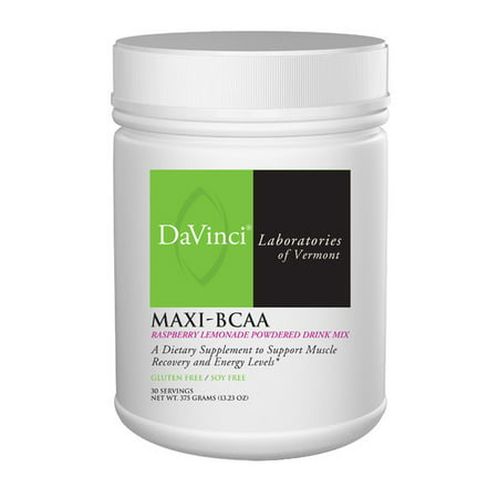 Davinci Labs Maxi BCAA Support Muscle Recovery and Energy Levels, Tissue Development, Protein Synthesis, Gluten Free, 375 Grams, 30