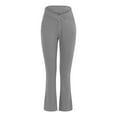 thumbnail image 3 of frariair Womens Yoga Pants with Pockets Plus Size Flare Leg Leggings Stretchy High Waisted Bootcut Wide Leg Yoga Pant Gray 1 PC, 3 of 6