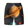 thumbnail image 4 of Lsque Mens Swim Trunks Solar System Paper Art Pattern - Bathing Suit Compression Liner - Beach Swim Shorts Swimwear - (S-3XL) - Stretch Quick Dry -3X-Large, 4 of 9