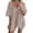 short sets 94#Khaki, variant on WAYUTE Womens 2 Piece Outfits Oversized Oversized V Neck Short Sleeve T Shirt and Shorts Activewear Travel Baggy Matching Clothing