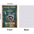 thumbnail image 2 of Vintage Metal Tin Sign Funny Retro Please Flush The Toilet Metal Wall Decor Decorative Tin Sign Art Plaque Poster 8ﾗ12inch/20x30cm for Home Kitchen Bar Club Decoration, 2 of 7