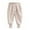 Beige, variant on VERUGU Baby Pants Toddler Casual Solid Color Versatile Mid Waist Button Up Ankle Pants Long Pants 1-6 Years
