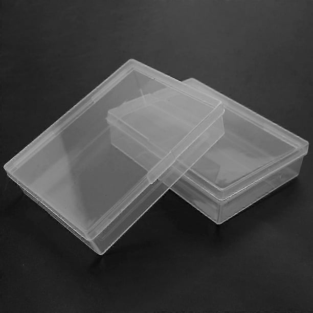 10-Pack Clear Plastic Card Storage Boxes for Gaming and Trading Cards Organizer Cases