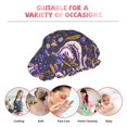 thumbnail image 6 of KLL Snake And Floral Pattern Shower Cap & Bath Cap for Women,Reversible Oversized Waterproof Shower Caps for all Hair Lengths,Elastic Reusable Bathing Hair Cap, 6 of 6