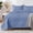 Bluish Grey, variant on Oversized Quilt Bedding Set, Lightweight Turquoise Bedspread Cal Oversized Quilt with Modern Pattern, Reversible 3-Piece Bedspread with 2 Pillows for All Seasons