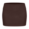 thumbnail image 5 of Women's Casual Solid Color Midi Skirt with Built-in Short for Comfort and Coverage, 5 of 6