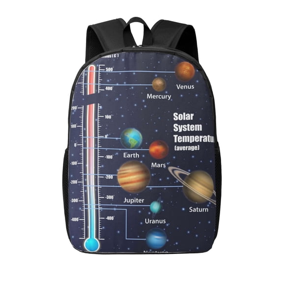 Xecao Solar System print Travel Backpack, Large Computer Backpack for Men Women, College School Rucksack Book Bag