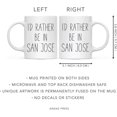 thumbnail image 5 of CTDream U.S. City 11oz. Coffee Mug Gift, I'd Rather Be in San Jose, California, 1-Pack, Long Distance College Going Away Study Abroad Birthday Christmas Gifts, 5 of 7