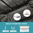thumbnail image 6 of Sunmthink 10x12 ft. Hardtop Gazebo with Mosquite Netting, Double Metal Roof for Lawn and Garden, Brown, 6 of 9