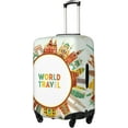 thumbnail image 2 of World Travel3 Luggage Cover Washable Elasticated Luggage Covers for Suitcase tsa Approved Stylish Dust and Scratch Resistant Luggage Case Protector for Kids and Adults -, 2 of 6