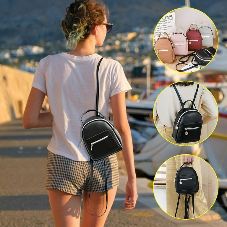 Women s Shoulder Bag Fashion Ladies Satchel Bags Faux Leather Mini Backpack Fashion Casual Lightweight Rucksack Daypack for Women