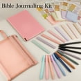 thumbnail image 3 of Bible Study Supplies,Bible Journaling Kit,Bible Study Kit with Journal,12 No Bleed Highlighters,12 Gel Pens,75 Tabs, 400 Sticky Notes,Christian Gifts for Women Men (Pink), 3 of 7