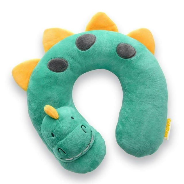 GoldBug Travel Pillow, Head and Neck Support for Toddlers, Dino