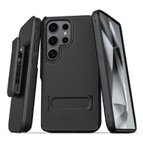 CBUS Heavy-Duty Phone Case with Rotating Belt Clip for Samsung Galaxy S24 Ultra – Black