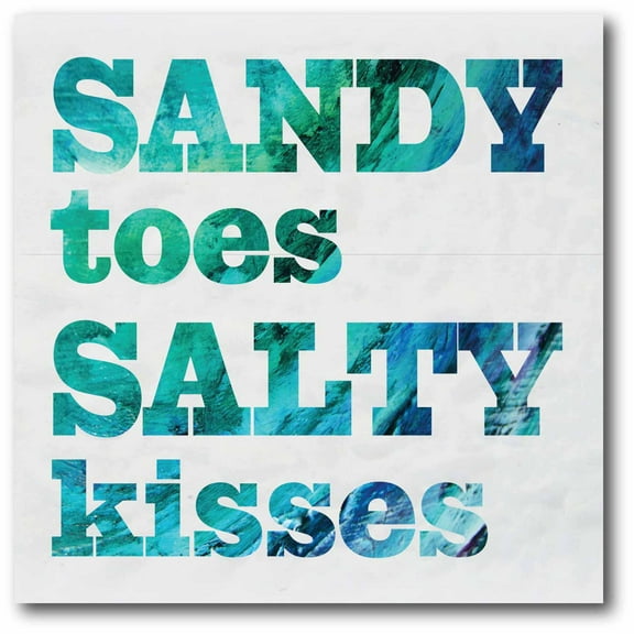 Sandy Toes Gallery-Wrapped Canvas Wall Art, 16x16