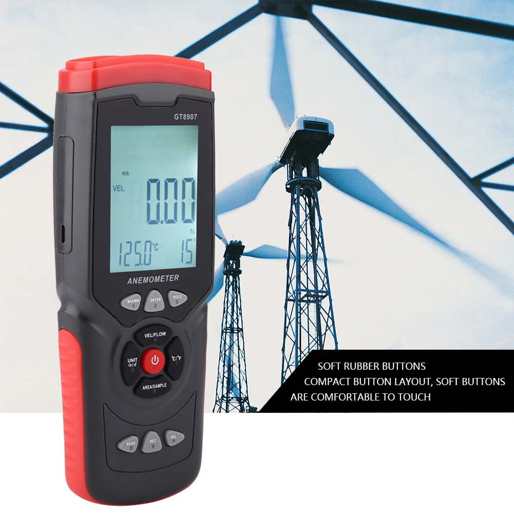 Wind Meter Air Speed Meter GT8907 Precise Digital USB Anemometer