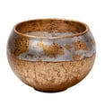 thumbnail image 2 of Lucas McKearn Addie Traditional Resin Decorative Bowl in Gold and Silver Leaf, 2 of 4