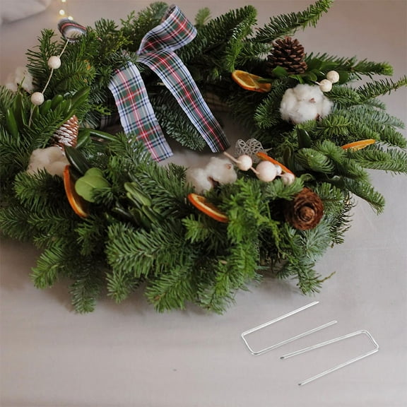 HONITANO Floral Arrangement Supplies 150Pcs U Shaped Pins Silver Zinc Alloy for Craft Enthusiasts and Florists