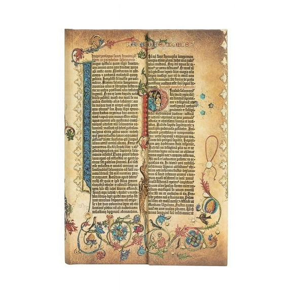 Paperblanks | Parabole | Gutenberg Bible | Hardcover | Mini | Lined | Wrap Closure | 176 Pg | 85 GSM (Diary)