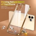 thumbnail image 2 of Crystal Clear Case for iPhone 11 Pro Max, [Not Yellowing] [Camera Protection] [Military Grade Drop Tested] Transparent Shockproof Protective Phone Case Silicone Slim Cover, 6.5", Luxury Gold, 2 of 9