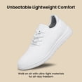 thumbnail image 3 of vibdiv Mens Walking Shoes Non Slip Running Shoes Breathable Comfort Casual Sport Athletic Gym Shoes white Size 10.5, 3 of 6