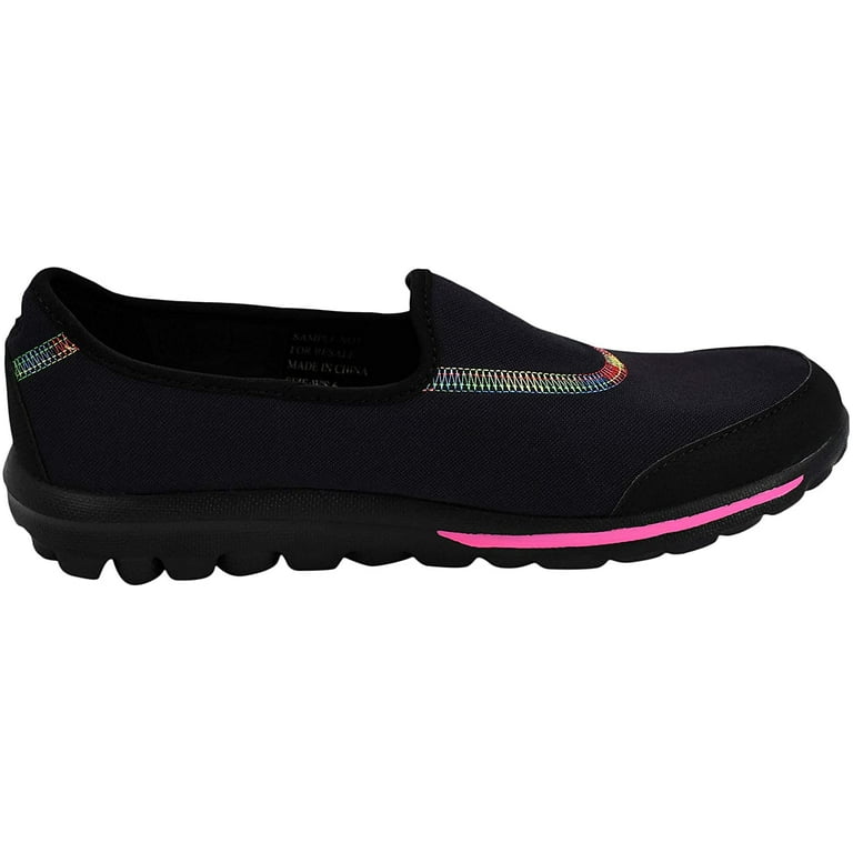 Skechers Performance Women's Go Walk Shoe, Black/Pink, 9 M US - Walmart.com