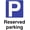 Color 3953, variant on Reserved Parking P Sign Parking Signs & Permits Metal Sign Tin Sign 12x16 Inch - Caution Safety Warning Security Signs Indoor & Outdoor Signs for Home, Office, Work