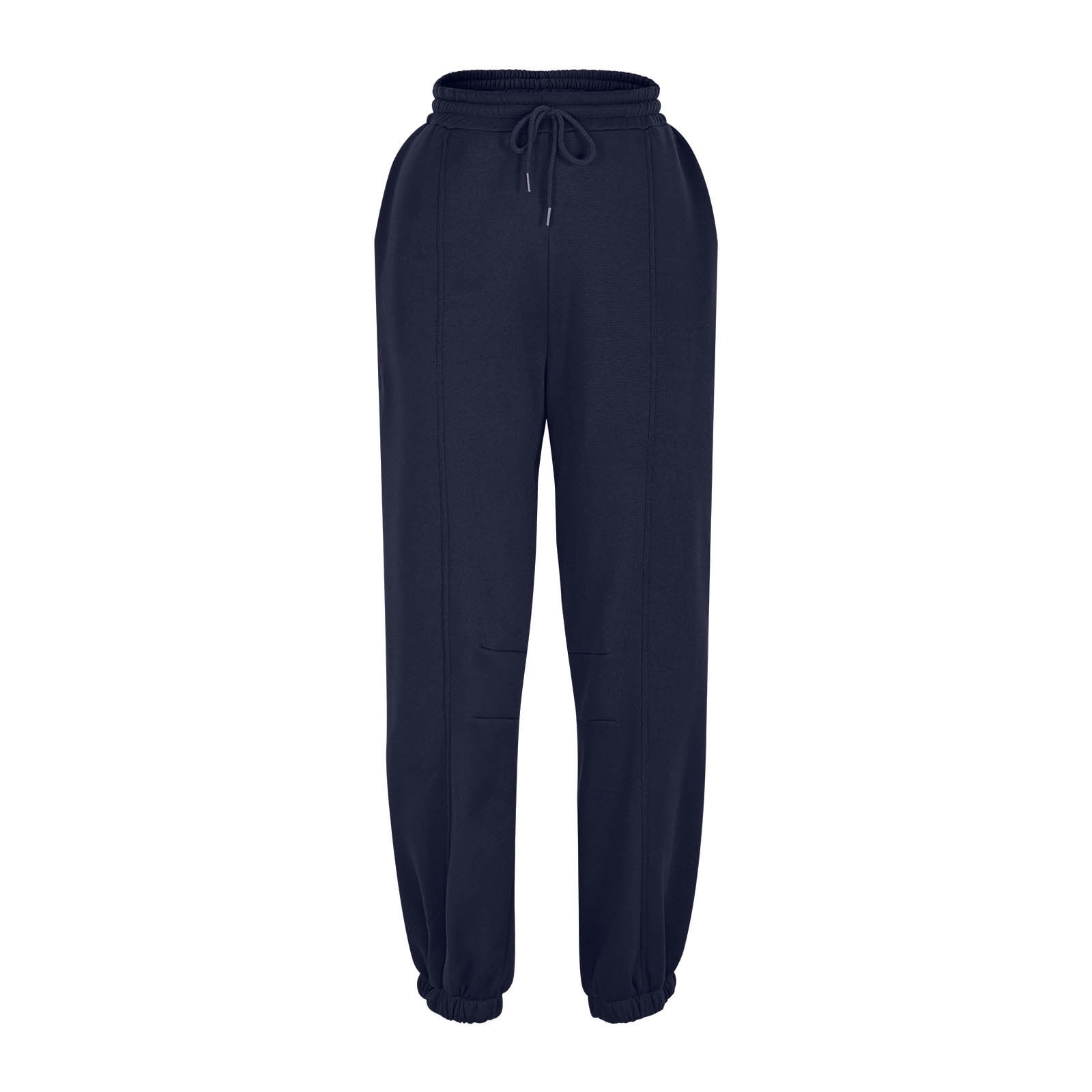 Women's Comfy Athletic Active Sweatpants Fleece Drawstring Jogger Pants Solid Loose Baggy Sweatpants with Pockets - image 3