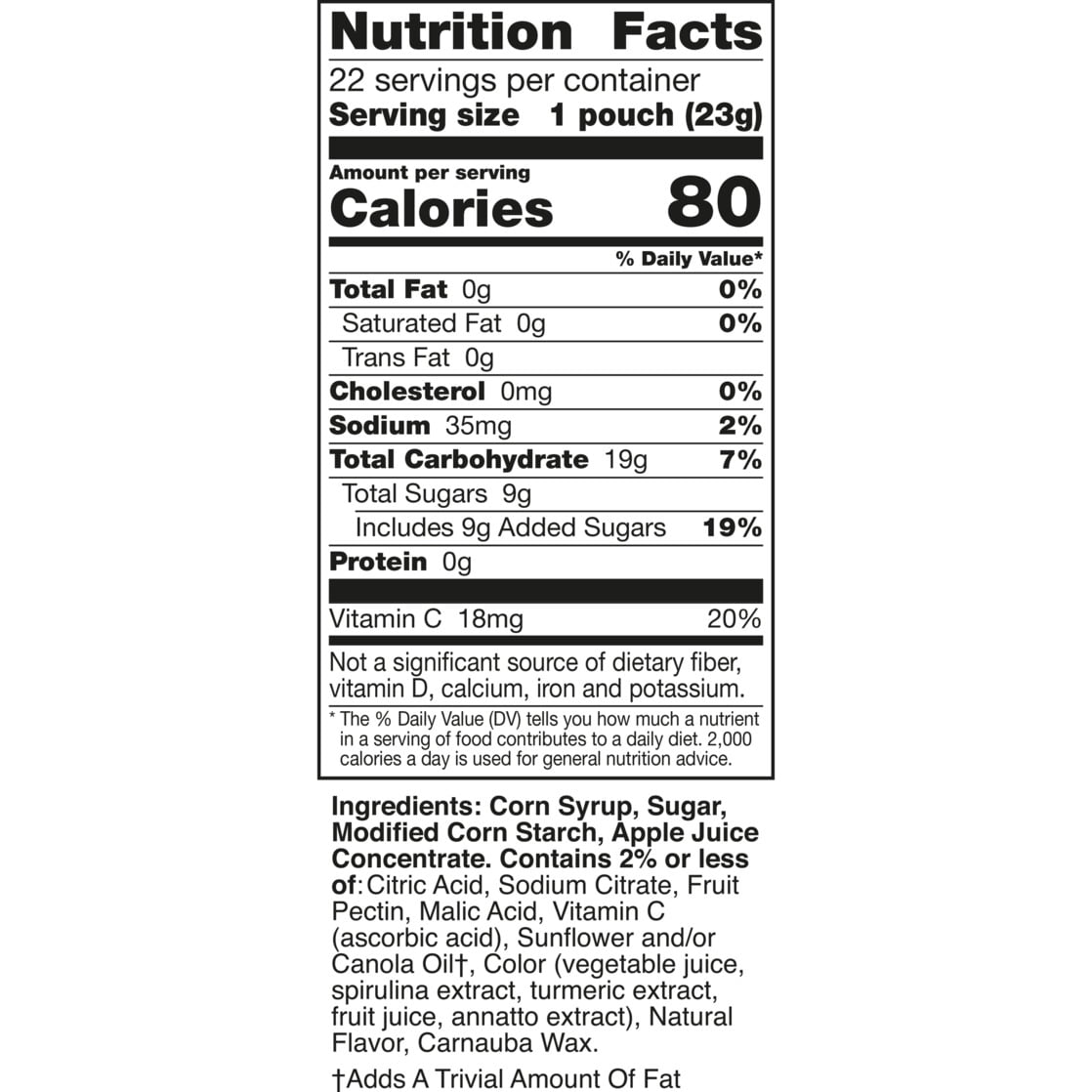 Betty Crocker Harry Potter Fruit Snacks 22 Count